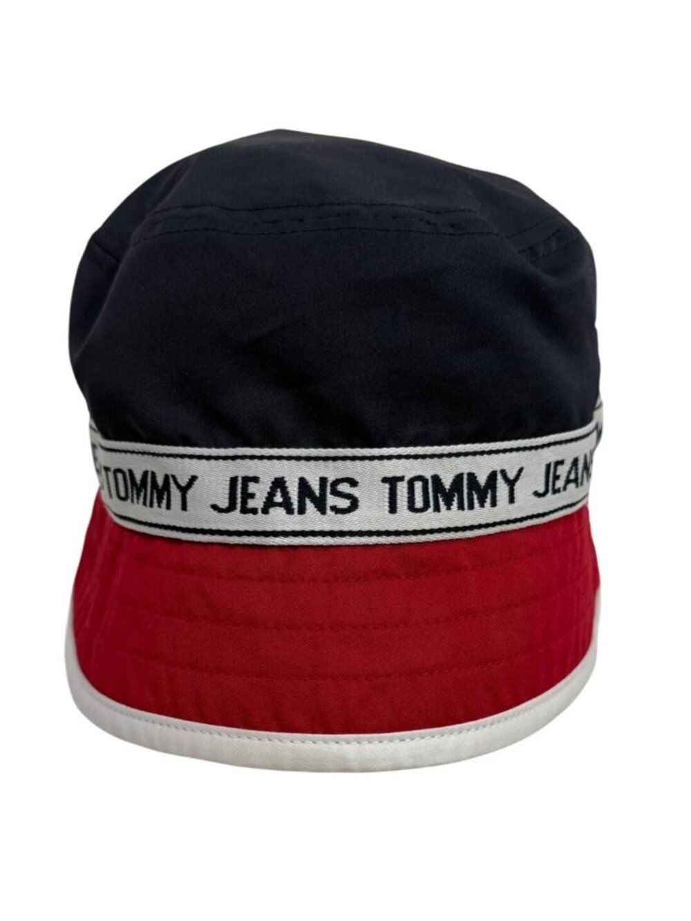 Tommy Jeans Navy & Red Spellout Bucket Hat OS